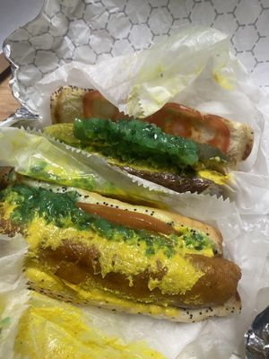 Uptown dogs  at Liberation Kitchen in Chicago