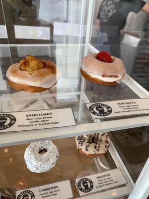 I always order 6+ donuts! at Liberation Kitchen in Chicago