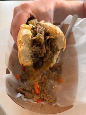 "Chicago Style" Italian Sandwich combo (add sausage)  at Liberation Kitchen in Chicago