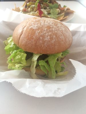 burger  at Liberation Kitchen in Chicago