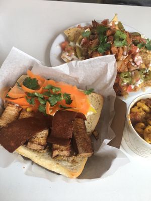 bahn mi sandwich  at Liberation Kitchen in Chicago