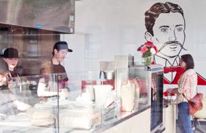 This is our cozy cafe! at Liberation Kitchen in Chicago