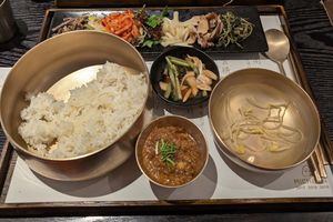doenjang-tofu bibimbap at Mokmyeoksanbang - 목멱산방 in Seoul