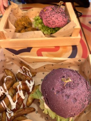 Top: Cherry bomb, Bottom: flower burger  at Flower Burger in Padua