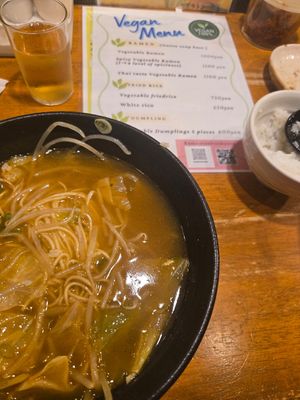 Thai style vegan ramen chosen at  Ramen Toriton - ラーメントリトン in Kyoto