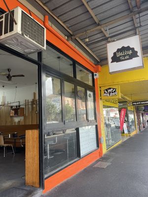 Outside   at Wazzup Falafel in Northcote