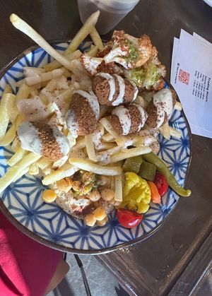 Junior FSP with cauliflower side.   at Wazzup Falafel in Northcote