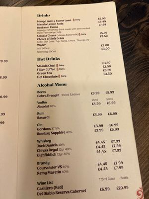 Drinks  at Keep Chaating in London