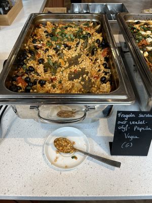 Vegan fregola with fennel  at STUKCAFÉ in Leuven