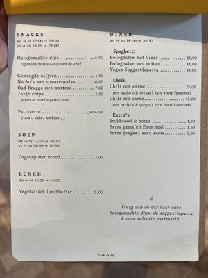 Menú  at STUKCAFÉ in Leuven