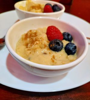 Oat milk rice pudding!!! at Momo & Sushi Cafe in West Chester