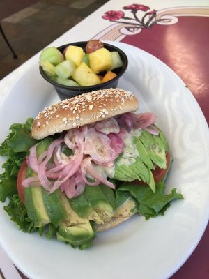 Not on the menu veggi sandwich  at Disneyland - Carnation Cafe in Anaheim