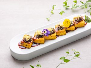 红葡酿郁金豆腐  at Ru Pure Vegan - 博华广场店 in Shanghai