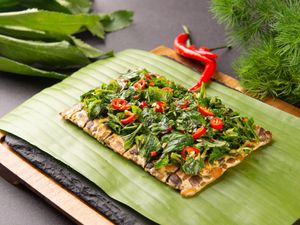 云南秘制天贝 Yunnan Style Baked Tempeh    at Ru Pure Vegan - 博华广场店 in Shanghai