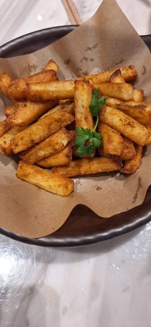 Mala fries at Ru Pure Vegan - 博华广场店 in Shanghai