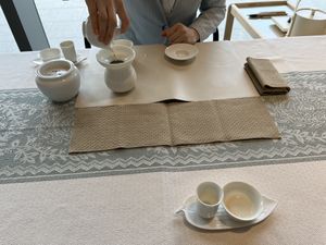 Tea ceremony in the afternoon  at Ru Pure Vegan - 博华广场店 in Shanghai