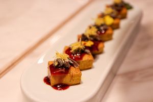 turmeric tofu at Ru Pure Vegan - 博华广场店 in Shanghai