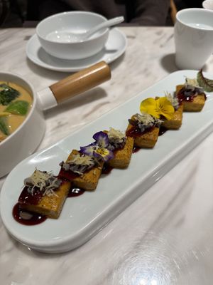 Turmeric tofu  at Ru Pure Vegan - 博华广场店 in Shanghai