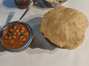 Chickpeas with Indian bread at WTF - What Tasty Food in Kuala Lumpur