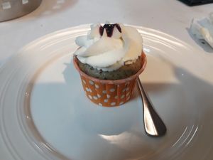 Free vegan blueberry muffin at WTF - What Tasty Food in Kuala Lumpur
