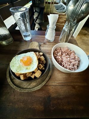 Tofu mushroom sisig  at Full Lotus Mindful Kitchen in Coron