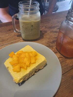 Frozen cheesecake at Full Lotus Mindful Kitchen in Coron