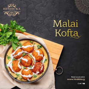 Malai kofta at Hindicka in Kutna Hora