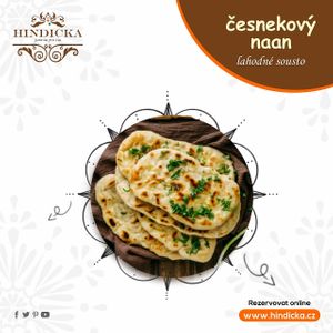 Garlic Naan at Hindicka in Kutna Hora