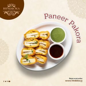 Paneer pakora at Hindicka in Kutna Hora