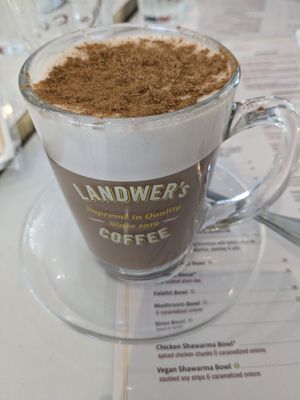 Almond milk chai at Cafe Landwer in Hallandale Beach