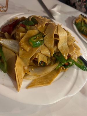 Tofu skin   at Infusion 2018 in Newcastle Upon Tyne