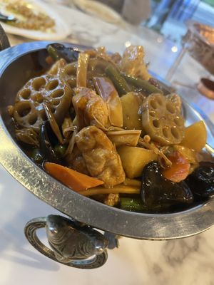 Slow cooked veg (not a hit)  at Infusion 2018 in Newcastle Upon Tyne