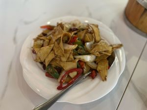 Tofu skin with chili - Infusion 2018, Newcastle upon Tyne  at Infusion 2018 in Newcastle Upon Tyne