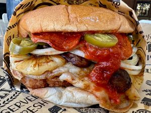 Cowabunga Dude Supreme at Ruby D's Burger Joint in Tulsa