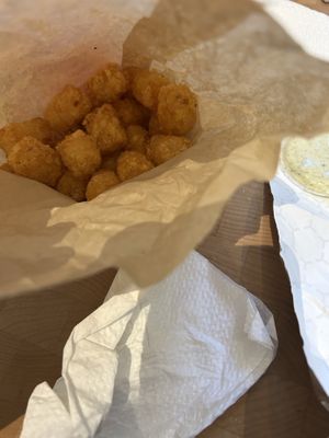 Tater tots #Veganuary at Ruby D's Burger Joint in Tulsa