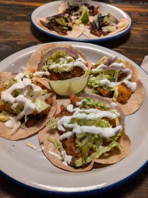 Chorizo, potato and Persian spices at MonChidos in Barcelona