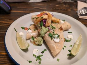 Pastor quesadilla at MonChidos in Barcelona