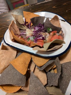 Refried beans at MonChidos in Barcelona