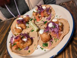 Baja tacos at MonChidos in Barcelona