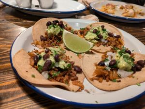 Seitan tacos at MonChidos in Barcelona