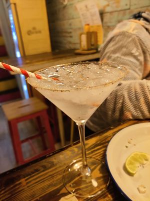 Cardamom soft drink at MonChidos in Barcelona