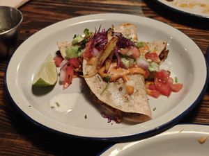 Quesadilla al pastor at MonChidos in Barcelona