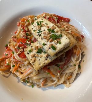 Vegan Pad Thai   at Universal Studios - Confisco Grille in Orlando