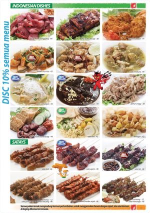 menu at O Jamur - Katamso Janti in Surabaya