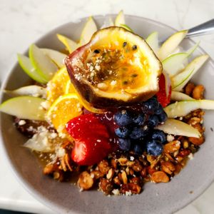 Acai bowl at The Edge Restaurant in Montville