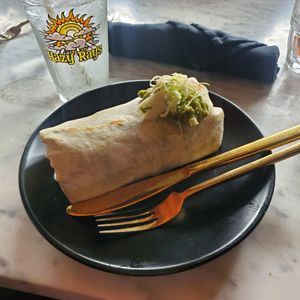 Vegan Burrito at Alto Cinco in Syracuse