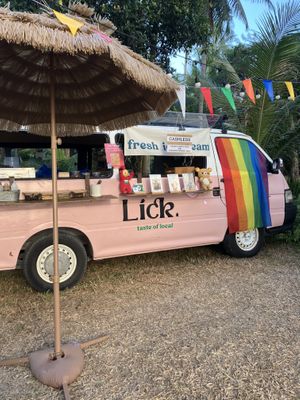 van  at Lick. Taste of Local in Koh Phangan