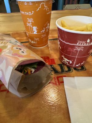 Vegan tortilla menu set   at DisneySea - Miguel's El Dorado Cantina in Chiba