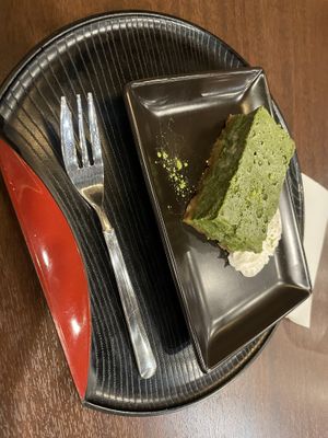 Matcha cake  at Komaki Shokudo in Tokyo