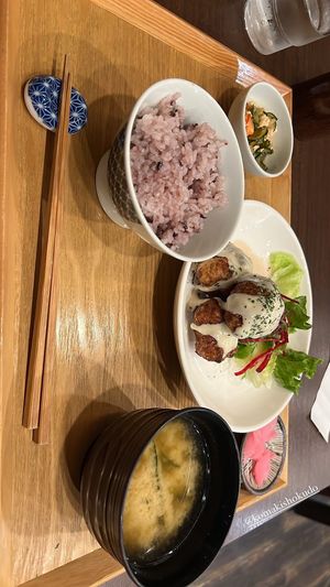 Karaage set  at Komaki Shokudo in Tokyo
